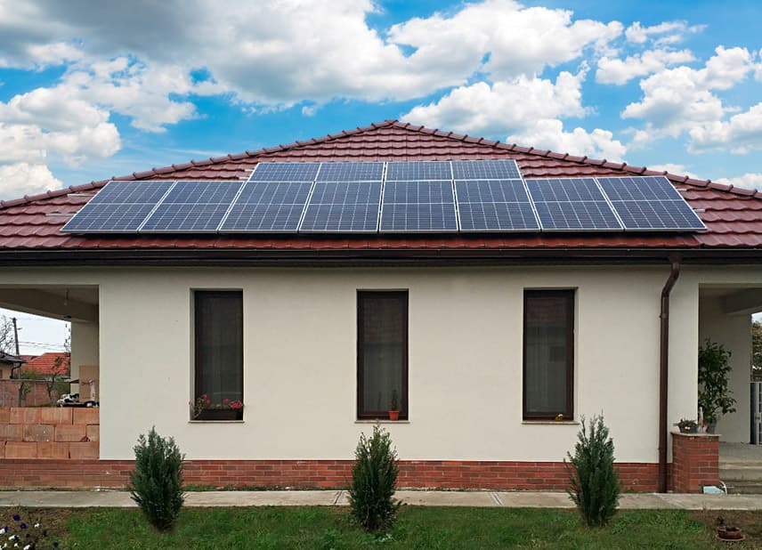 Impianto fotovoltaico su abitazione