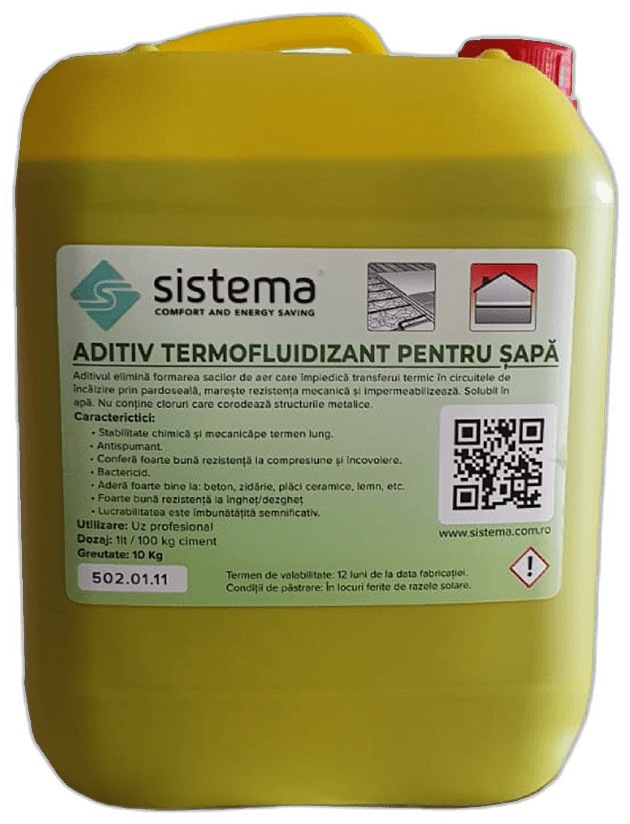 Additivo fluidificante per massetto