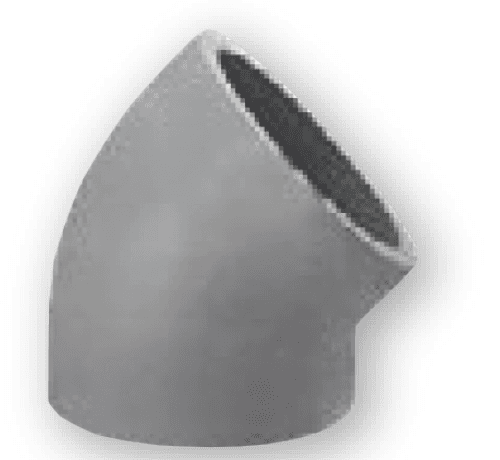 Curva a 45 gradi in EPS per condotto slim, corpo in polistirene espanso grigio con parete interna liscia