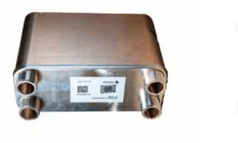 Scambiatore di calore a piastre 14-18 kW in acciaio inox con attacchi filettati