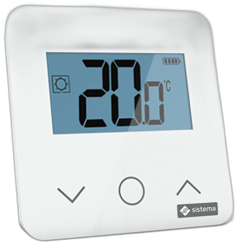 Termostato digital di ambiente, con RF e RH